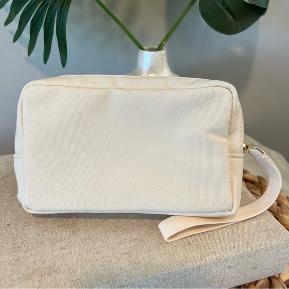New | Valentino Cream Canvas Wristlet and Perfume Set | Uomo | Born in Roma